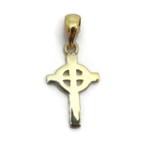 Cross Celtik Pendant 14k Yellow Gold!!